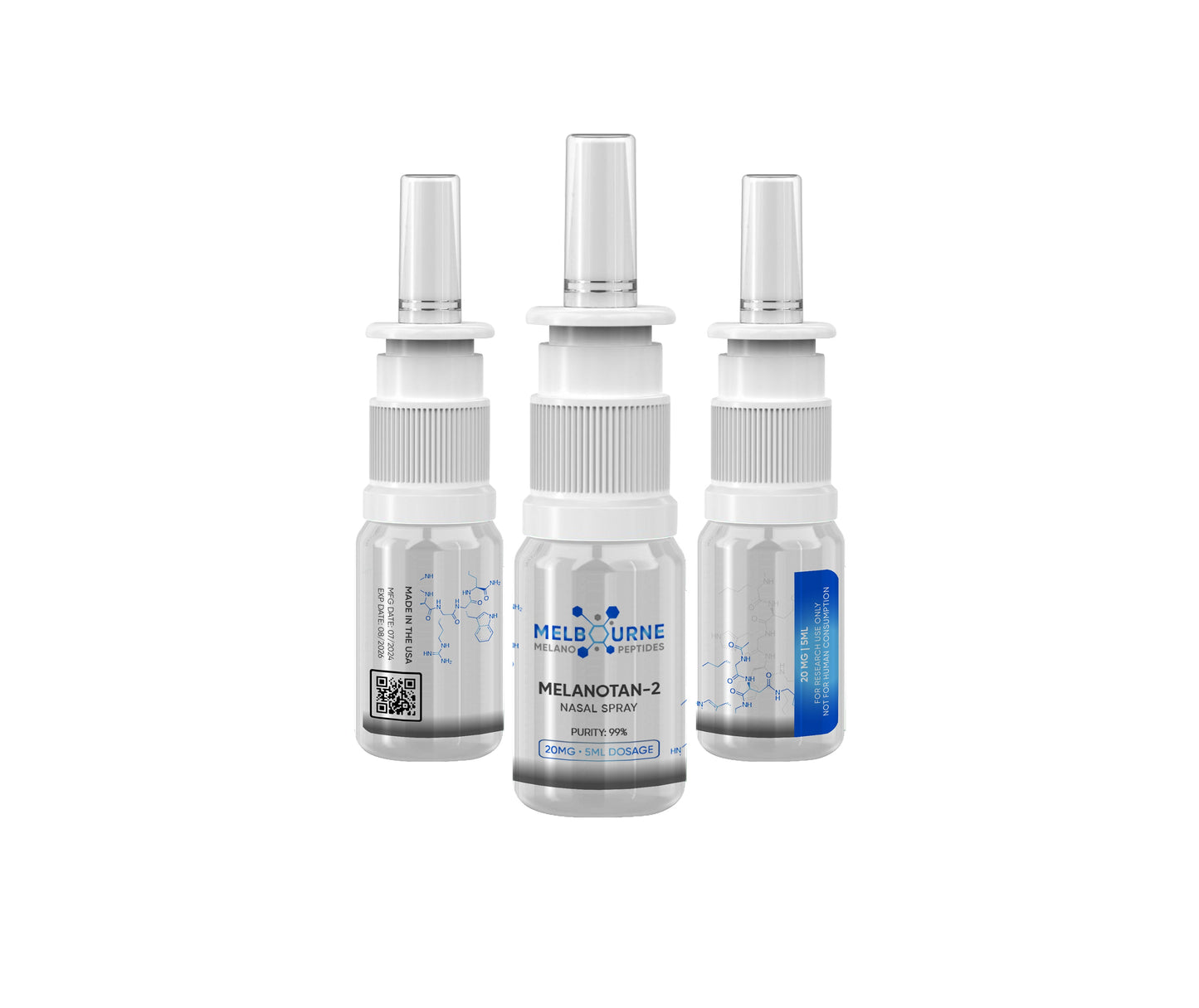 Melanotan II (MT2) Nasal Spray 20mg/5mL – For Research Use Only