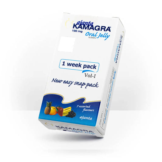 Kamagra Oral Jelly 100mg - 7 Assorted Flavors (1 Week Pack) MelbourneMelanoPeptides